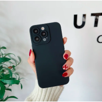 Чохол для iPhone 15 Чорний матовий силікон