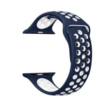 Ремінець Sport Apple Watch Blue + White
