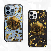 Чехол для iPhone 12 Pro Max Bitcoin Stone