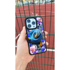 Чехол для iPhone 17 Pro Snake Blue Rose
