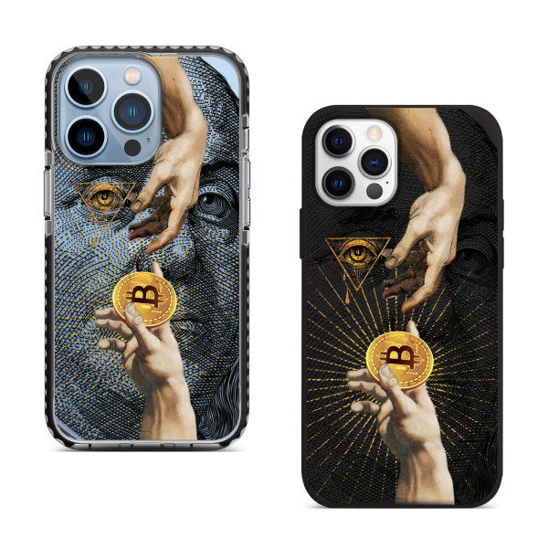 Чехол для iPhone Біткоін Промені
