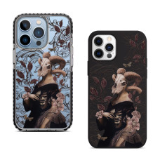 Чехол для iPhone 12 Mini Череп Девушка