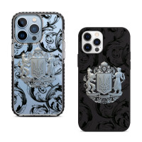 Чехол для iPhone X Герб Серый