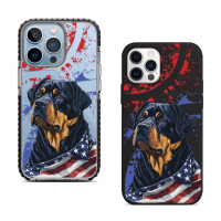Чехол для iPhone 15 Pro Собака Флаг