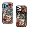 Чехол для iPhone 15 Волк Цветы