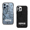Чехол для iPhone 15 Black Maps