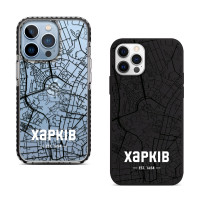 Чохол для iPhone 15 Black Maps