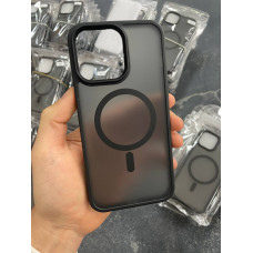 Чехол для iPhone 14 Plus Black Matte with MagSafe
