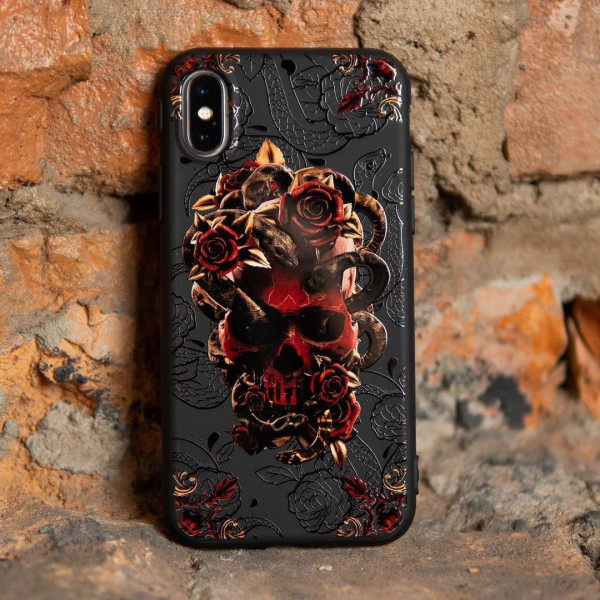Чехол для iPhone Череп та змії