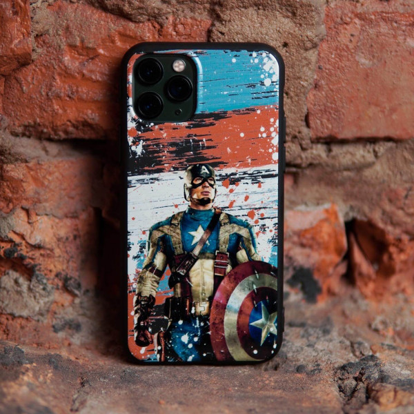 Чехол для iPhone 15 Капитан Америка