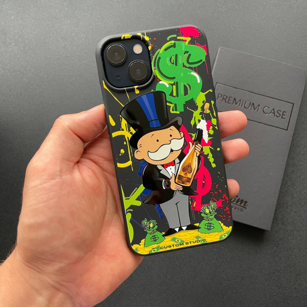 Чехол для iPhone 15 Монополия Bottle