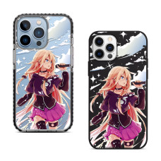 Чехол для iPhone 14 Plus Девочка микрофон