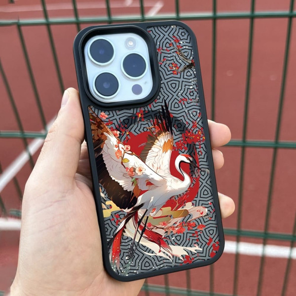 Чехол для iPhone 15 Аист Сакура