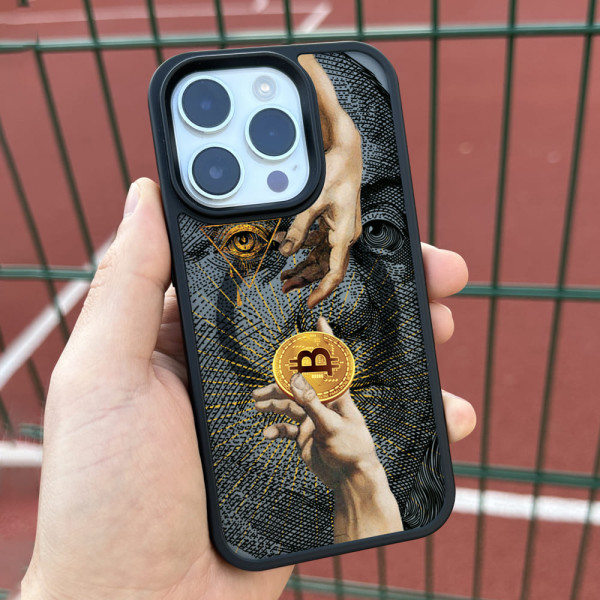 Чехол для iPhone 17 Air Биткоин Лучи