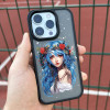 Чехол для iPhone 15 Blue Flora
