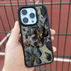 Чехол для iPhone Чорні Квіти