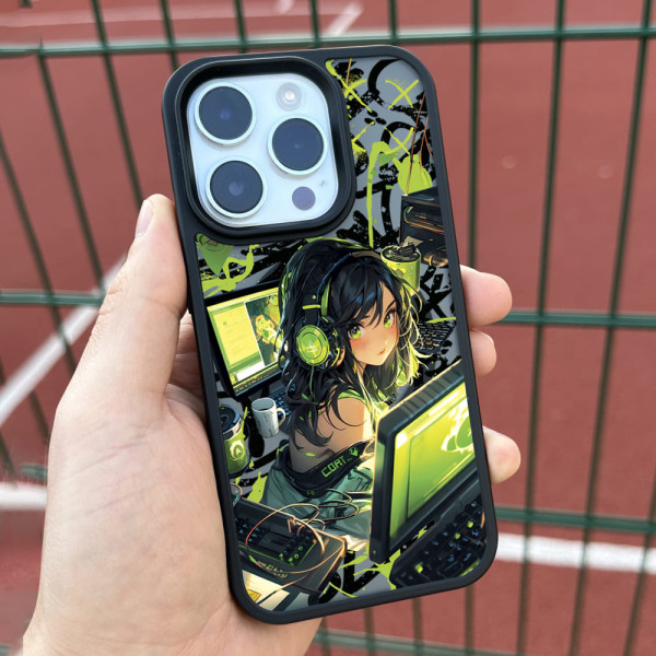 Чехол для iPhone Дівчина Комп