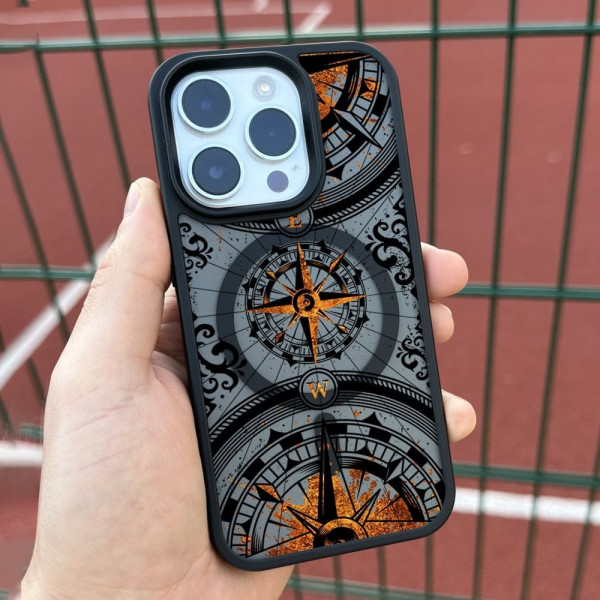 Чехол для iPhone 15 Компас Голд