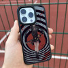 Чехол для iPhone 15 Девушка круги