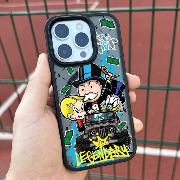 Чехол для iPhone 15 Plus Монополия Джип