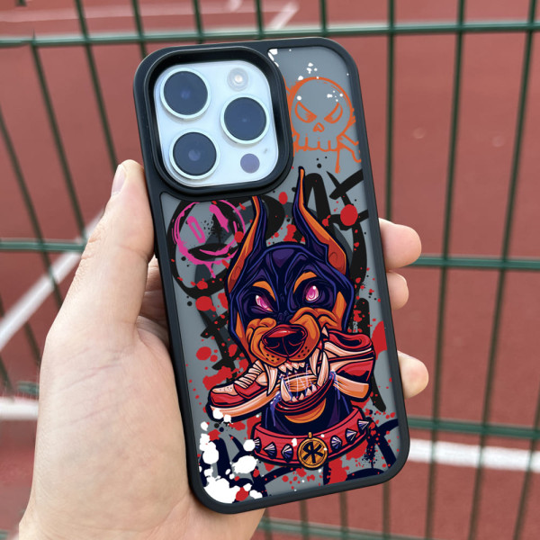 Чехол для iPhone 15 Собака Кроссовок