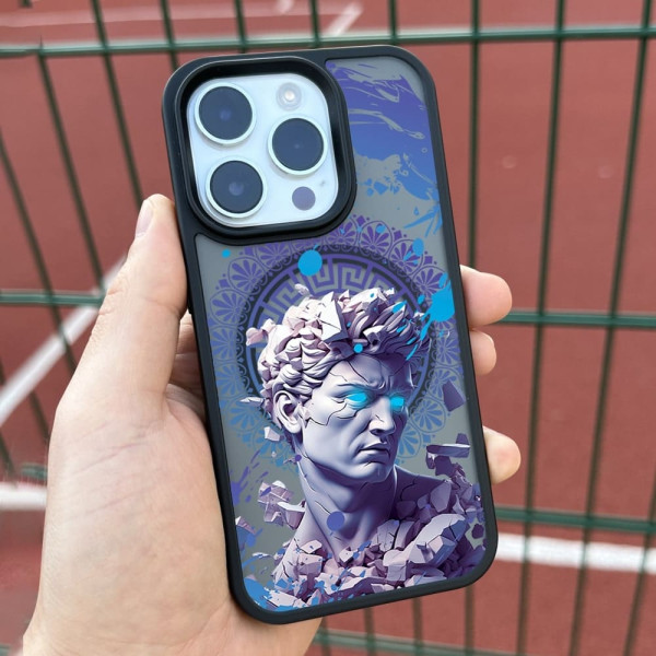 Чехол для iPhone 15 Статуя Мандала