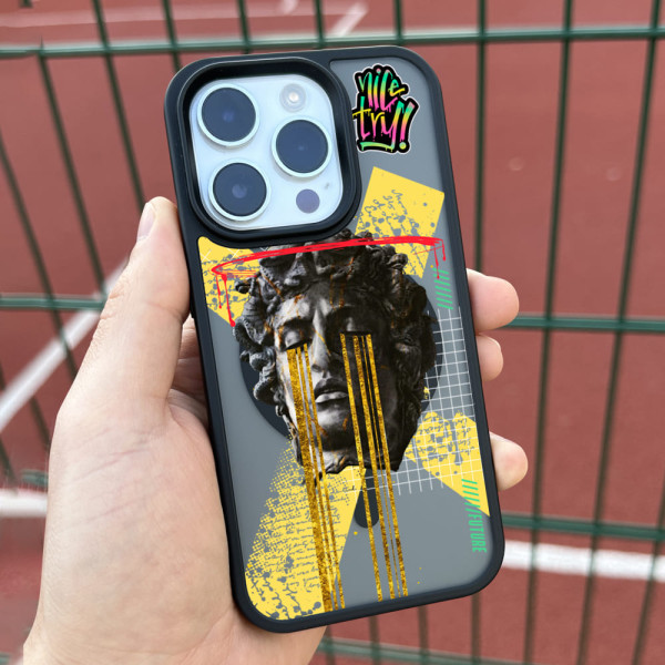 Чехол для iPhone 15 Статуя Нимб