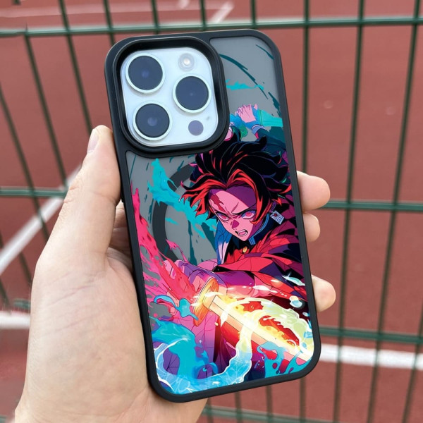 Чехол для iPhone 15 Танджиро Облака