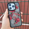 Чехол для iPhone 15 Вышиванка Лилии
