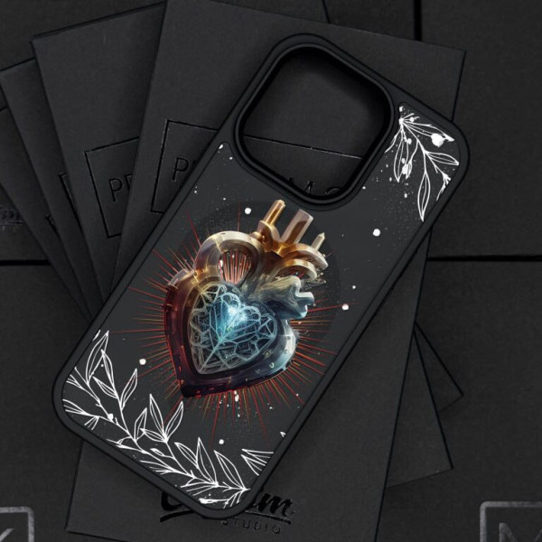 Чехол для iPhone 12 Crystal Heart
