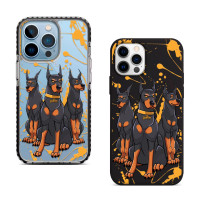 Чехол для iPhone 13 Кастом Доберман
