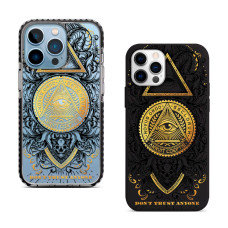 Чехол для iPhone 13 Pro Иллюминаты Gold