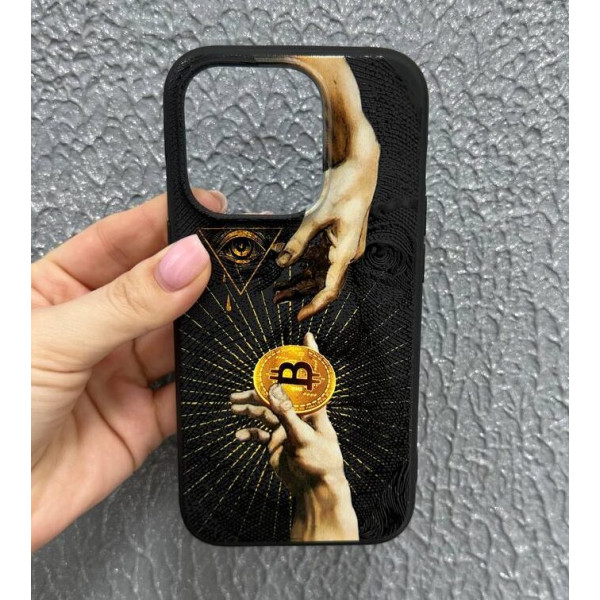 Чехол для iPhone 17 Air Биткоин Лучи