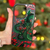 Чехол для iPhone Дракон Квіти