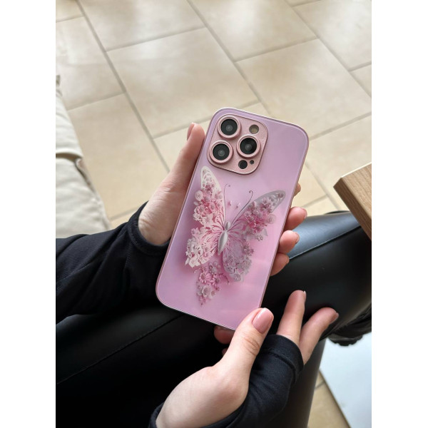 Чехол для iPhone X Fairy Butterfly Glass