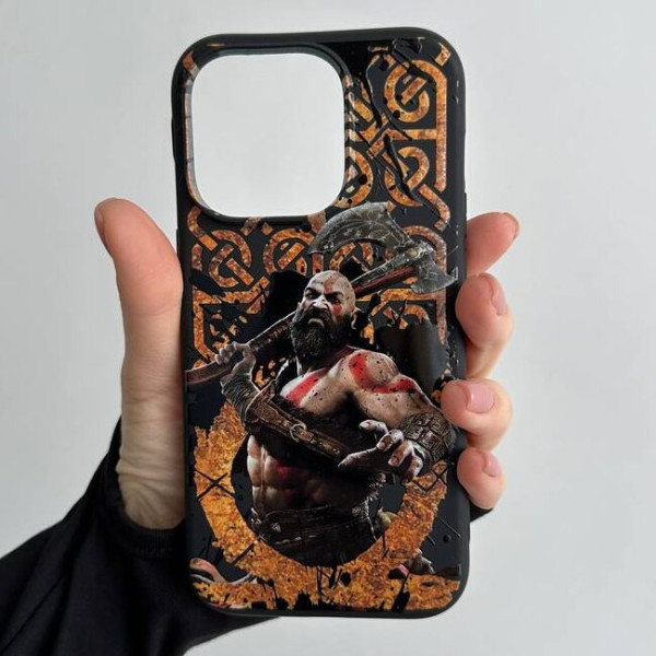 Чехол для iPhone 15 Кастом Кратос