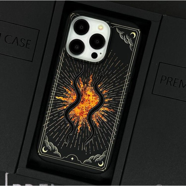 Чехол для iPhone 15 Змеи Скандинавия