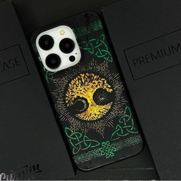 Чехол для iPhone 15 Скандинавия Дерево