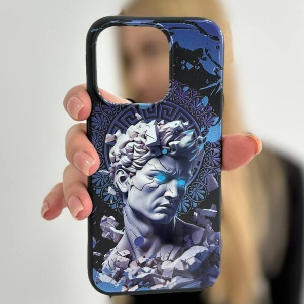 Чехол для iPhone 15 Статуя Мандала