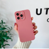 Чехол для iPhone 15 Розовый матовый силикон
