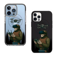 Чехол для iPhone 17 Air Пилот скелет
