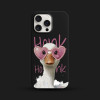 Чехол для iPhone Розовый Гусь