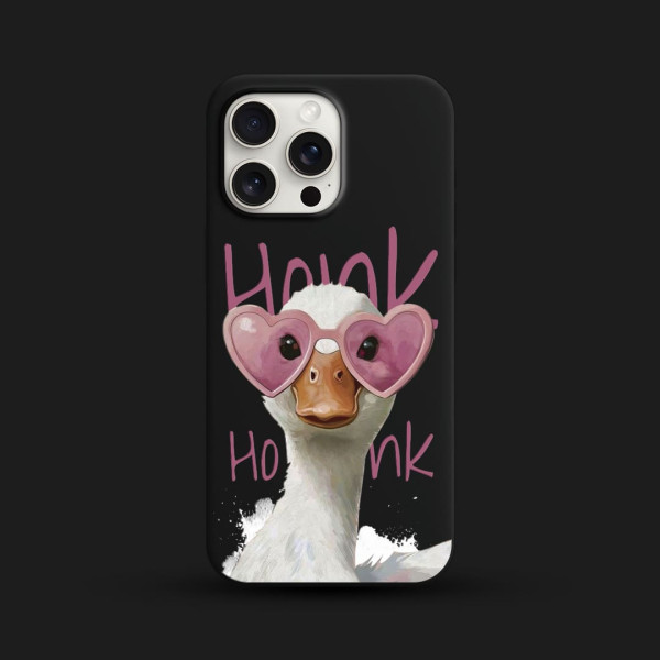 Чехол для iPhone Розовый Гусь