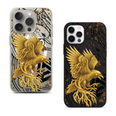 Чехол для iPhone 15 Raven gold 