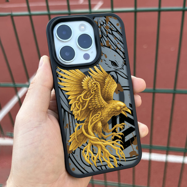 Чехол для iPhone 15 Raven gold 