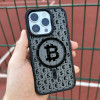 Чехол для iPhone 16 Plus Биткоин соты