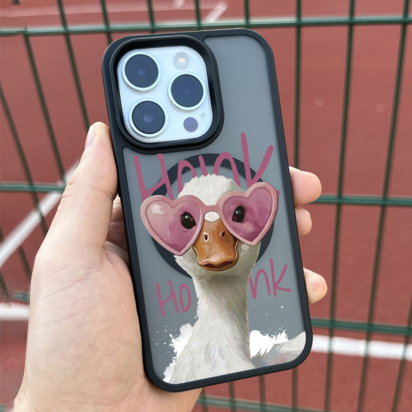 Чехол для iPhone Розовый Гусь