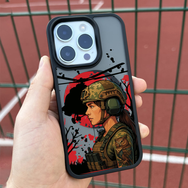 Чехол для iPhone 17 Air Девушка вертолет 