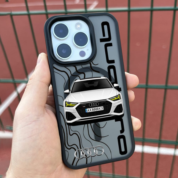 Чехол для iPhone 15 Audi Quattro