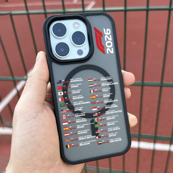 Чехол для iPhone XS Календарь Ф1 2026